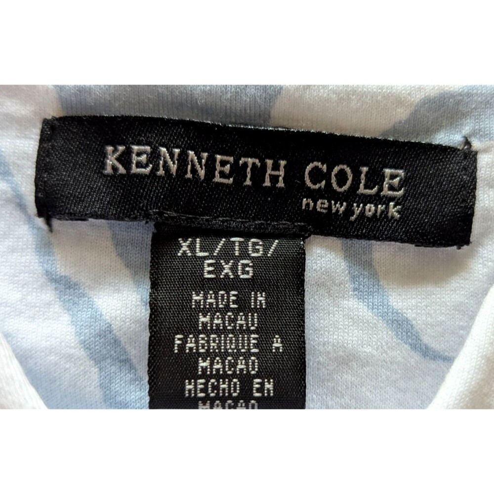 Vintage Kenneth Cole Short Sleeve Shirt Mens Cotton Blue NWT See Sizing in Note - Picture 2 of 12